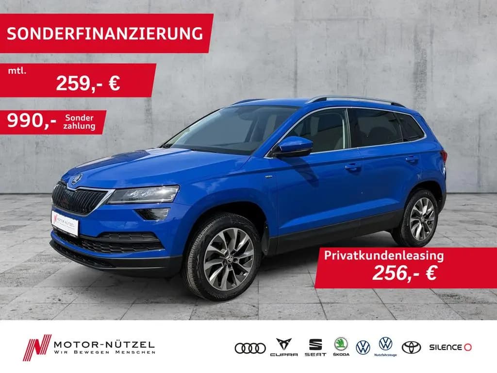 Main__Slider__Photo:Skoda Karoq 1.0 TSI CLEVER 5JG+LED+APP+2xSHZ+GRA+DAB 08/2022-0