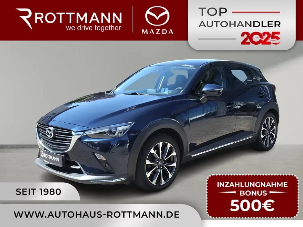Main__Slider__Photo:Mazda CX-3 Selection DUK-Paket/r.Kamera/NAVI/ACAA/WKR 04/2021-0