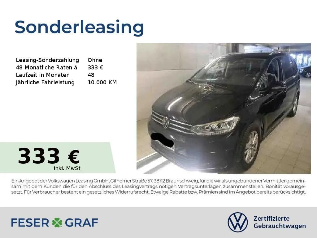 Main__Slider__Photo:Volkswagen Touran Active 1.5 TSI DSG Navi AHK Kamera LED Si 04/2023-0