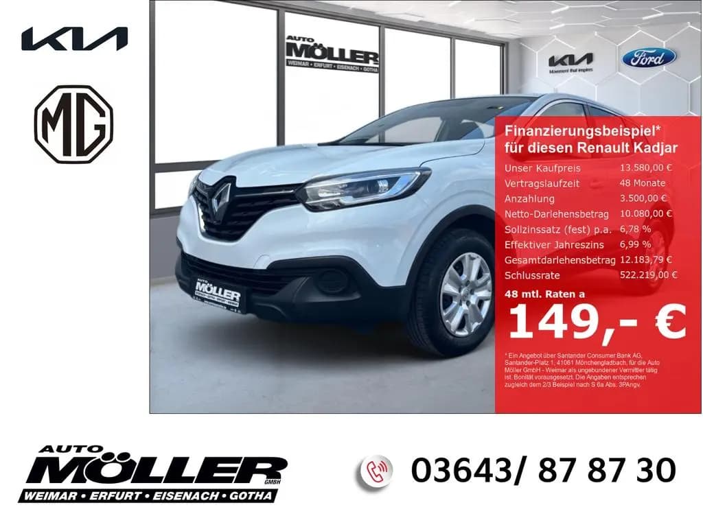 Main__Slider__Photo:Renault Kadjar 1.2 TCe Life Klima Bluetooth Tempomat Fre 06/2018-0
