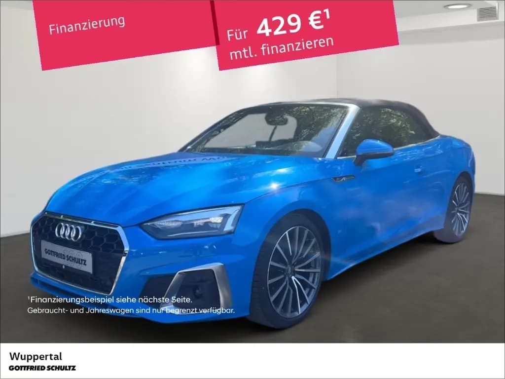 Main__Slider__Photo:Audi A5 Cabriolet S line 40 TFSI tronic LEDER NAVI LE 07/2020-0