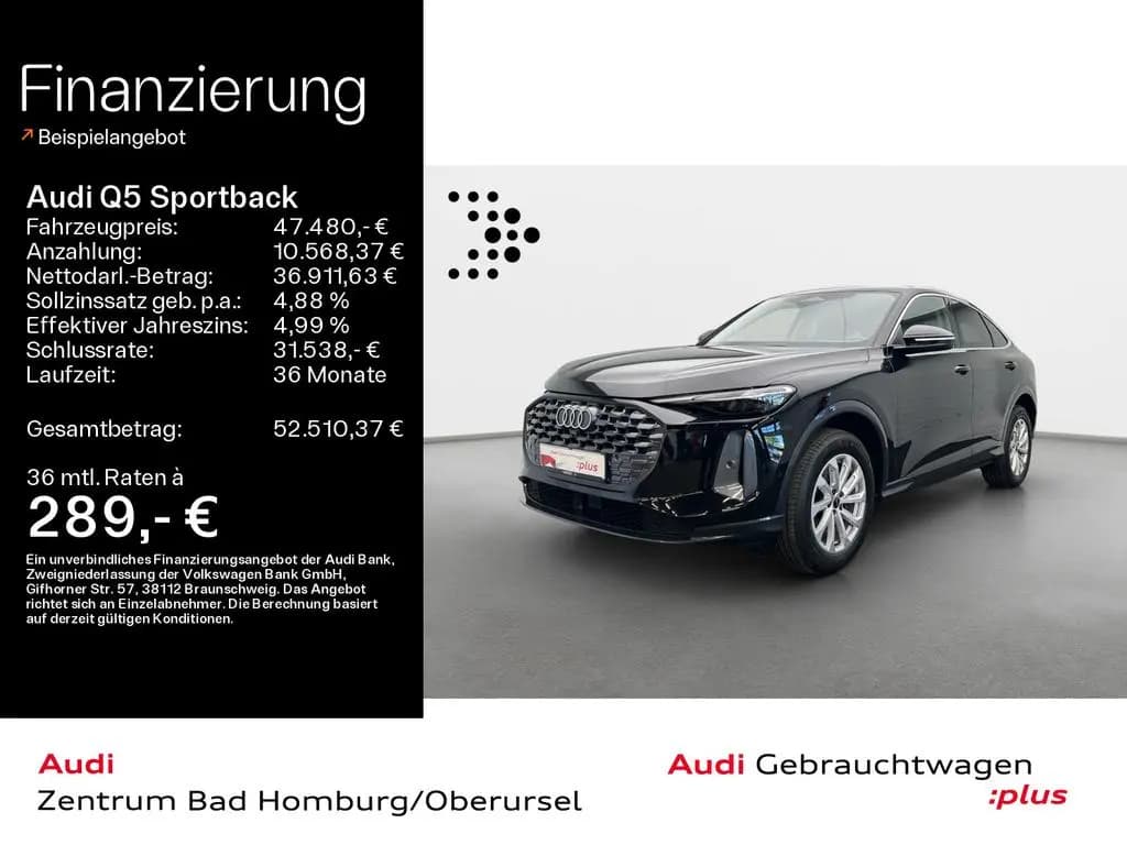 Main__Slider__Photo:Audi Q5 Sportback TFSI quattro*AHK*Navi*Einparkhilfe* 07/2025-0