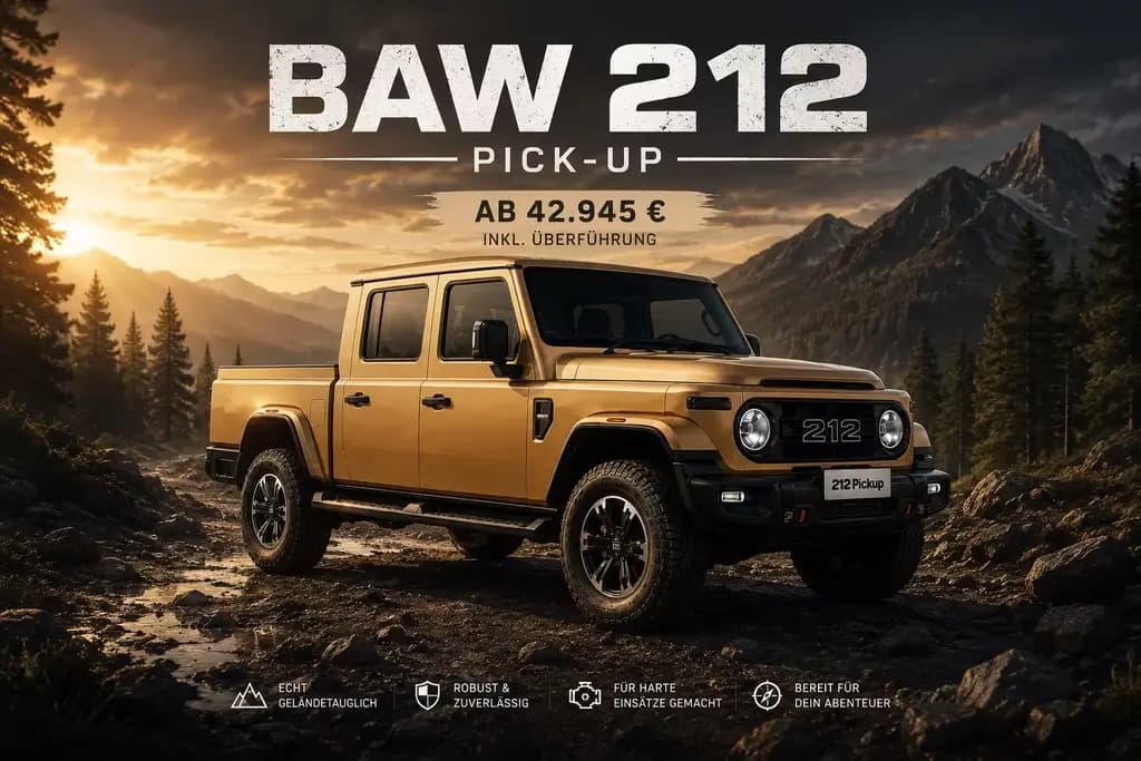 Main__Slider__Photo:BAW 212 *Pick Up* 2.3 Turbo-Diesel 4x4 8-Gang Aut. null-0