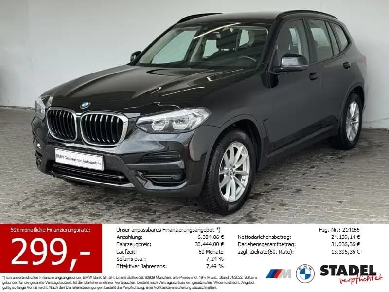 Main__Slider__Photo:BMW X3 xDrive20d Advantage LED.DAB.PDCvo+hi.DAB.SHZ 10/2020-0