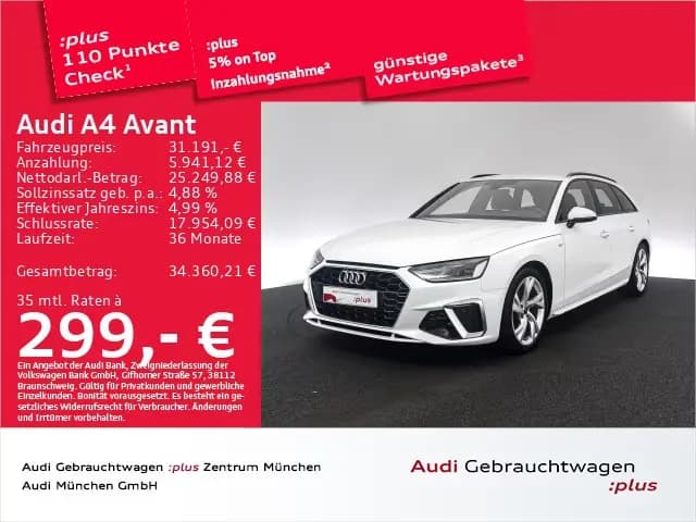 Main__Slider__Photo:Audi A4 Avant 35 TFSI S tronic 2x S line AHK/Navi+/Ka 01/2023-0