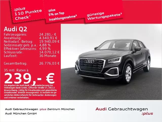 Main__Slider__Photo:Audi Q2 35 TFSI S tronic advanced Navi+/PDC 02/2023-0