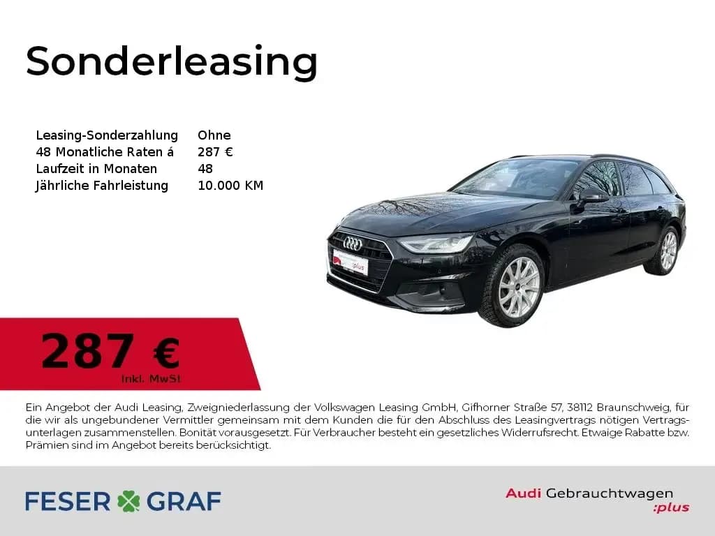 Main__Slider__Photo:Audi A4 Avant 35 TFSI S tronic NAVI+/PDC+/CarPlay/GRA 09/2022-0