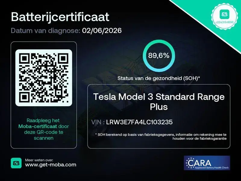 Main__Slider__Photo:Tesla Model 3 Standard RWD Plus 89.6% Soh [ LFP-ACCU+A 12/2020-1