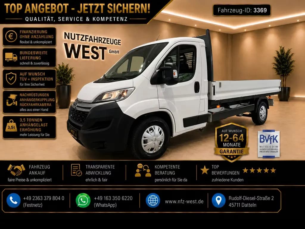 Main__Slider__Photo:Citroën Jumper HDI Maxi Pritsche *Garantie*1.Hand* 03/2019-0