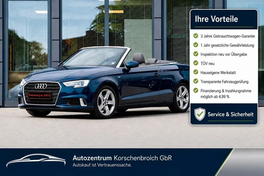 Main__Slider__Photo:Audi A3 Cabriolet S line sport MIT 3 JAHREN GARANTIE 04/2017-0