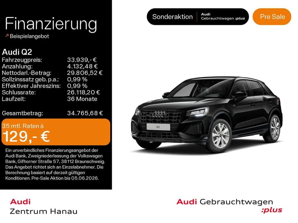 Main__Slider__Photo:Audi Q2 40 TFSI quattro advanced*NAVI-PLUS*LED*OPTIK- 09/2025-0