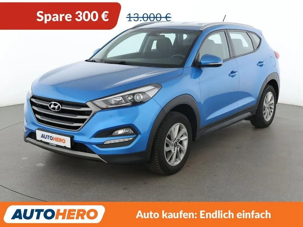 Main__Slider__Photo:Hyundai TUCSON 1.6 Trend blue 2WD *TEMPO*PDC*SHZ*ALU* 10/2015-0