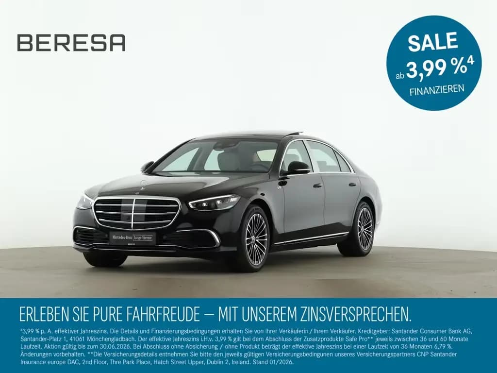 Main__Slider__Photo:Mercedes-Benz S 580 4M Lang Standhz Pano Sitzklima AHK ab Werk 12/2023-0