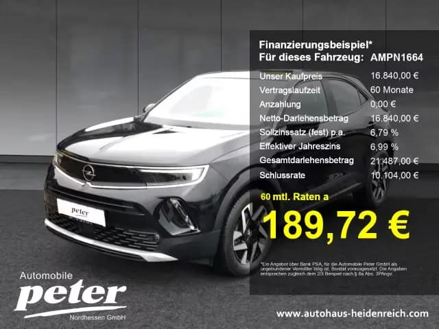 Main__Slider__Photo:Opel Mokka 1.2 Turbo Elegance Klimaautomatk Sitzheizu 03/2022-0