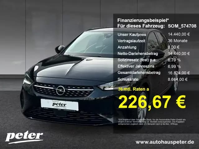 Main__Slider__Photo:Opel Corsa F 1.2 Turbo Elegance Klimaautomatik Sitzhe 07/2023-0