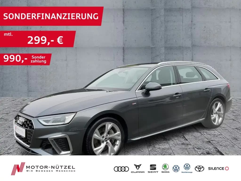 Main__Slider__Photo:Audi A4 Avant 40 TDI S-TR QU S-LINE LED+NAVI+SHZ+18" 01/2022-0