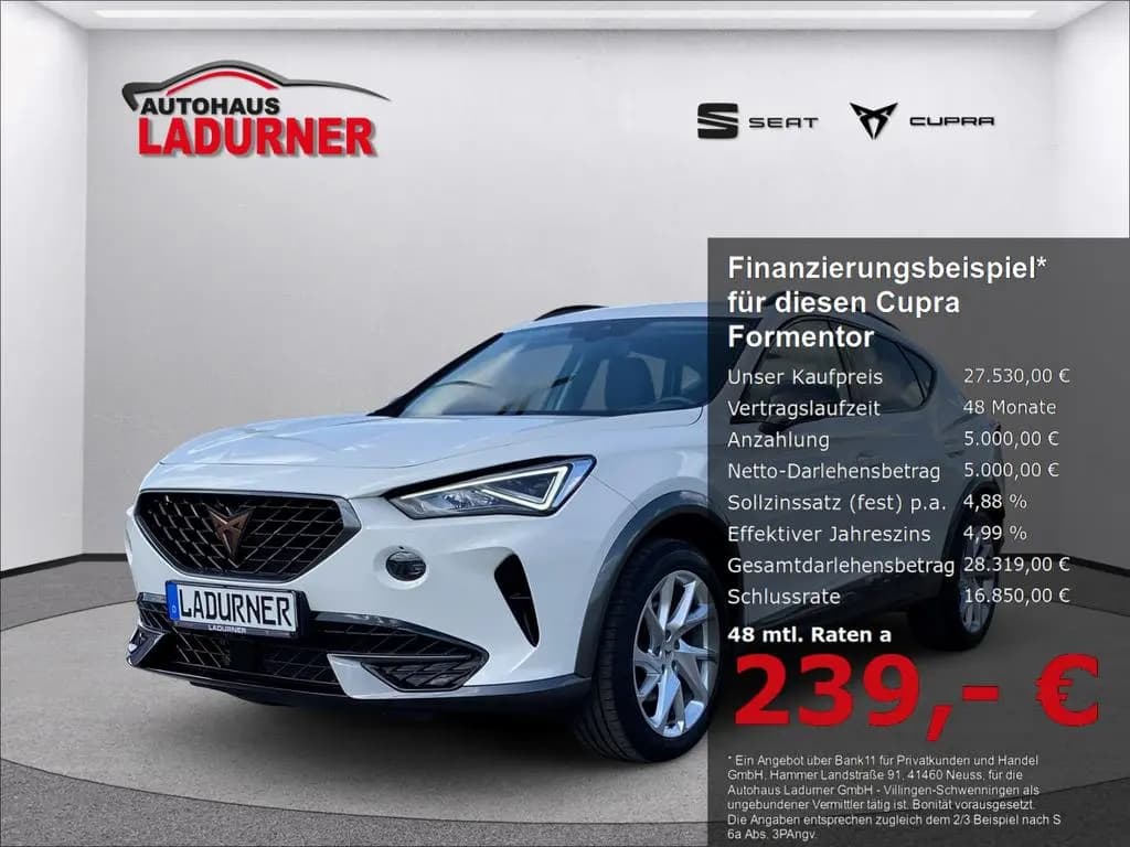 Main__Slider__Photo:Cupra Formentor 1.5 TSI DSG *AHK/Navi/VirtCock/LED/ACC 04/2023-0