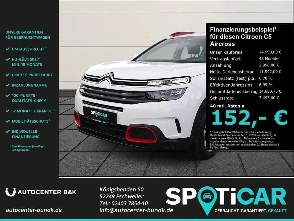 Main__Slider__Photo:Citroën C5 Aircross PureTech 130 Live Navi GJR Apple Car 04/2019-0