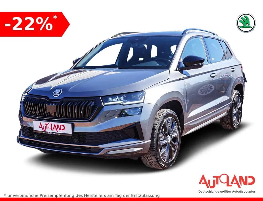 Main__Slider__Photo:Skoda Karoq Sportline 1.5 TSI DSG LED ACC Navi Kamera 06/2025-0