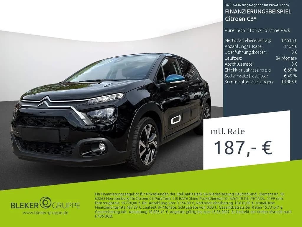 Main__Slider__Photo:Citroën C3 PureTech 110 EAT6 Shine Pack 01/2022-0