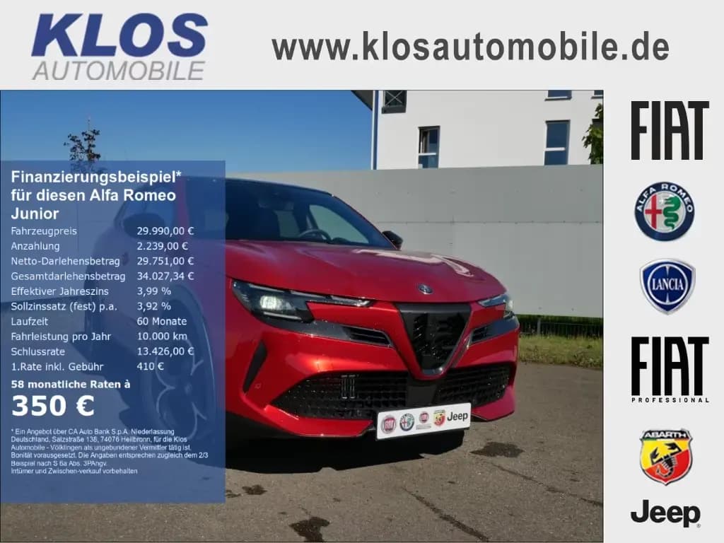 Main__Slider__Photo:Alfa Romeo Junior IBRIDA SPECIALE 1.2 VGT 145PS DCT6 SCHIEB 12/2025-0