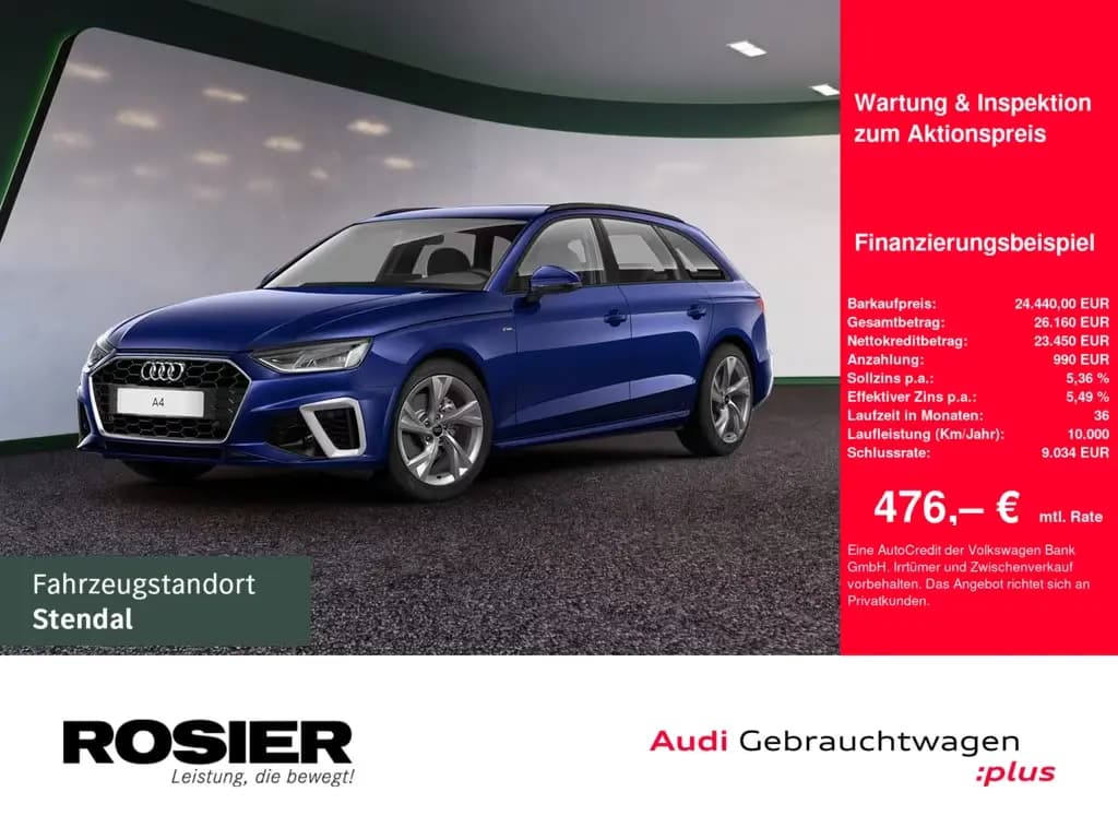 Main__Slider__Photo:Audi A4 Avant S line 35 TDI S tronic ACC LED NAVI SHZ 05/2021-0