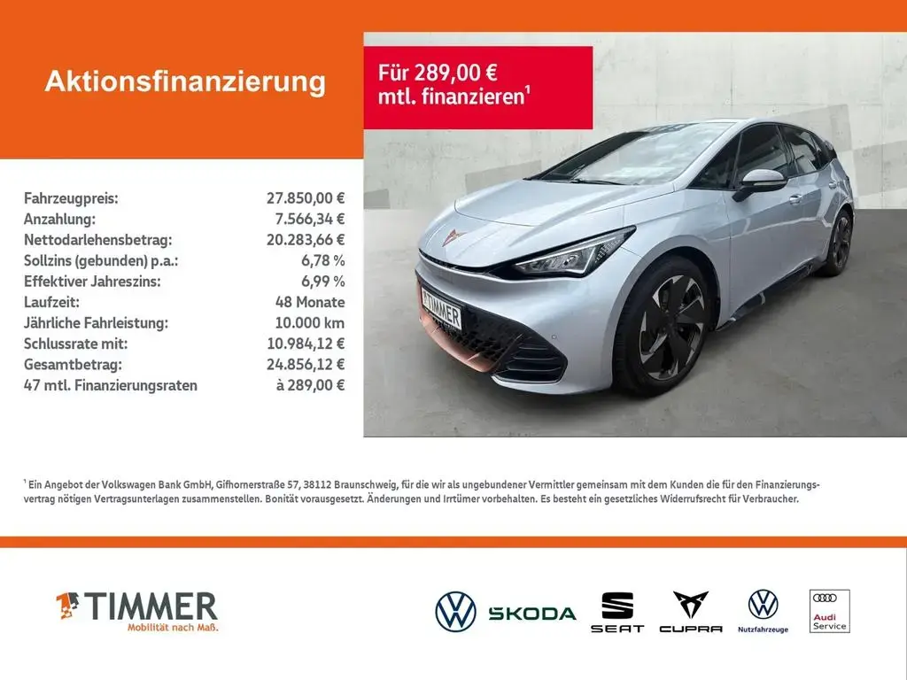 Main__Slider__Photo:Cupra Born 62 kWh +LED +ACC +RKAM +NAVI +SHZ +19" +CAR 07/2023-1