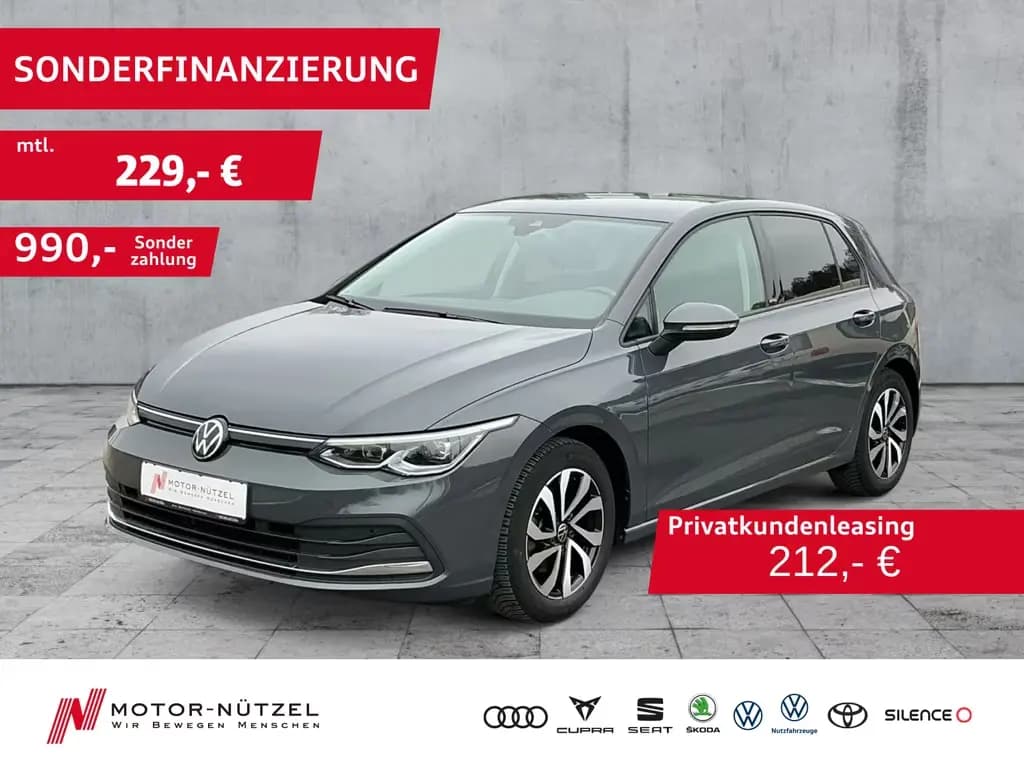 Main__Slider__Photo:Volkswagen Golf VIII 1.5 TSI ACTIVE 5JG+LEDplus+NAVI+AHK 11/2022-0