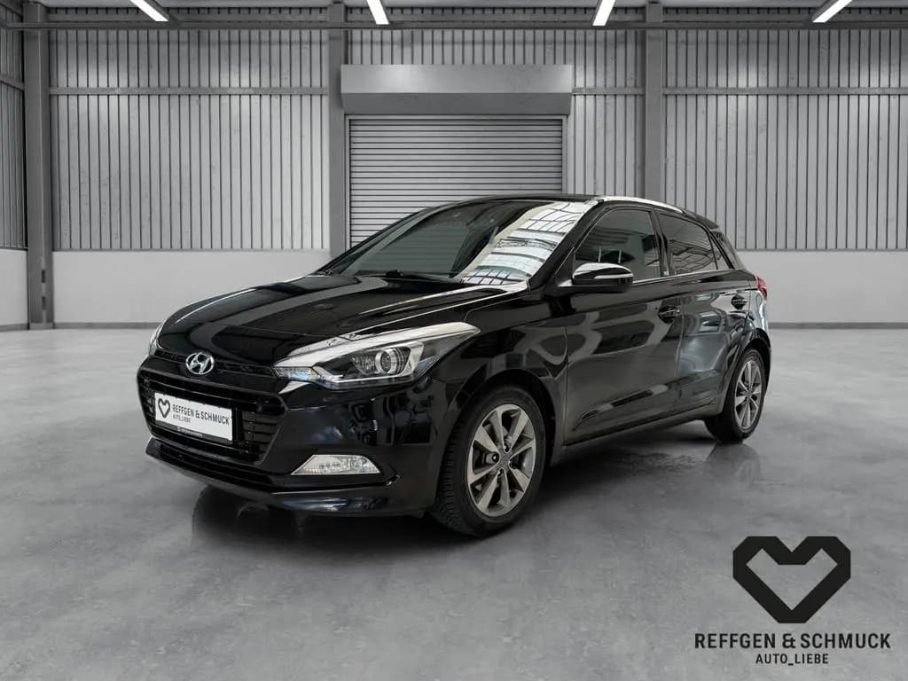 Main__Slider__Photo:Hyundai i20 PASSION BLUE KLIMA+NAVI+KAMERA+ALLWETTER+ALU 03/2017-0