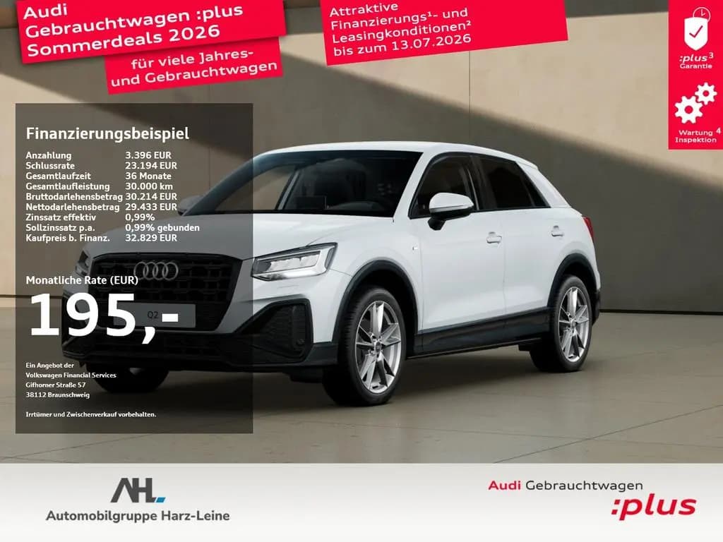 Main__Slider__Photo:Audi Q2 35 TFSI S line S-tronic AHK LED GRA Optik sch 08/2025-0