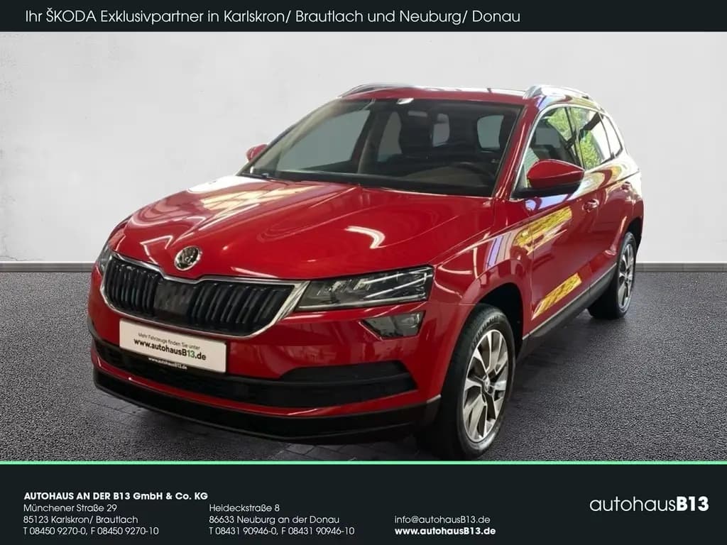 Main__Slider__Photo:Skoda Karoq Clever 1.5 AHK+NAVI+PDC+SHZ+KAMERA+BT+LED 03/2022-0
