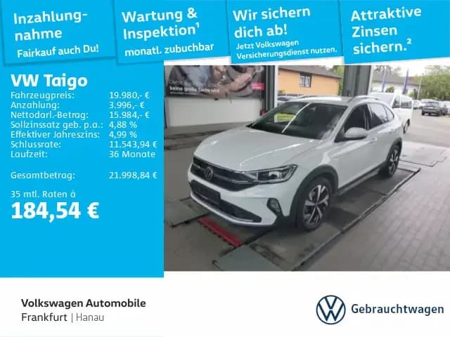 Main__Slider__Photo:Volkswagen Taigo 1.5 TSI Style  Navi IQ.LIGHT - LED-Matrix- 04/2022-0