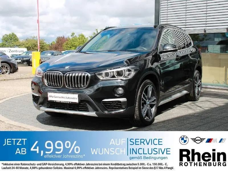 Main__Slider__Photo:BMW X1 sDrive18d xLine HUD LED HIFI AHK PANO NAVI 06/2019-0