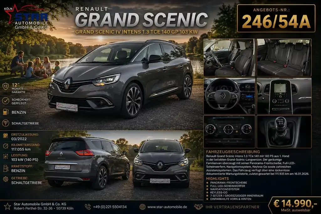 Main__Slider__Photo:Renault Grand Scenic IV Intens 1.3 TCe 140 GPF Apple Car 03/2022-1