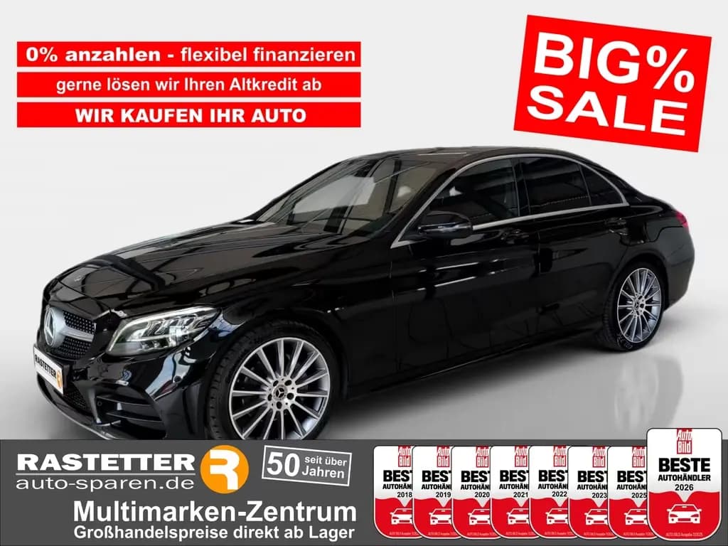 Main__Slider__Photo:Mercedes-Benz C 220 d AMG Line Leder+AHK+Standhzg+19Z+Luft+Com 10/2020-0