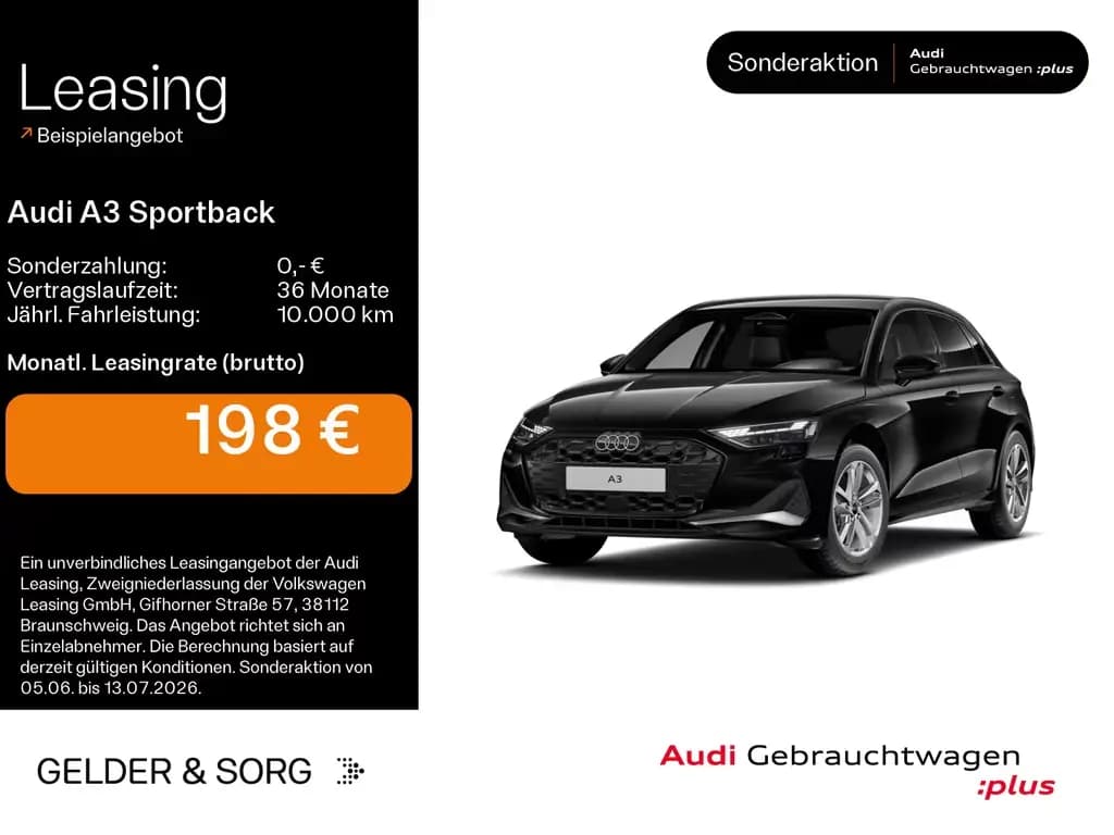 Main__Slider__Photo:Audi A3 Sportback 35 TFSI advanced RFK*Sound*Navi* 10/2025-0