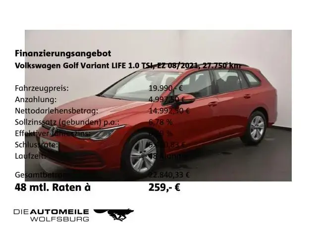 Main__Slider__Photo:Volkswagen Golf VIII Variant 1,0 TSI BMT Life 08/2021-1