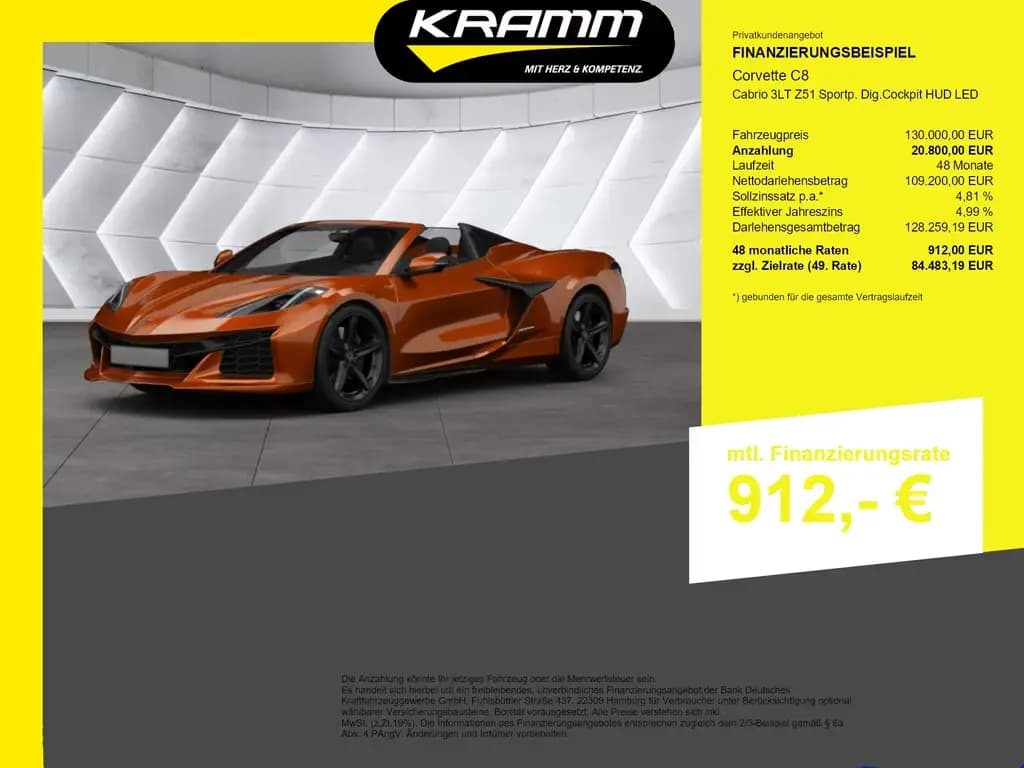 Main__Slider__Photo:Corvette C8 Cabrio 3LT Z51 Sportp. Dig.Cockpit HUD LED null-0