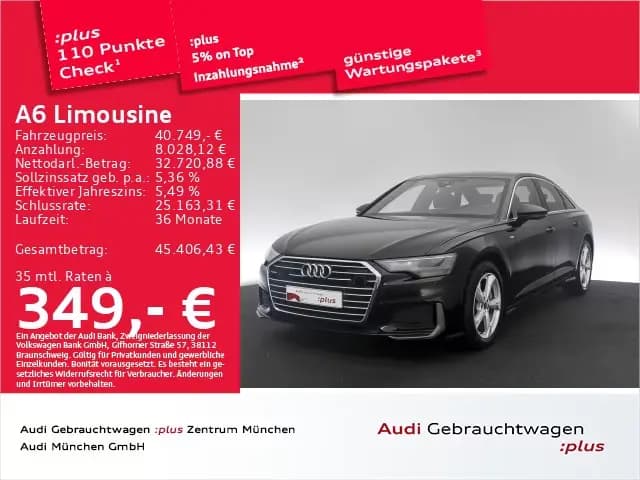 Main__Slider__Photo:Audi A6 Limousine 45 TFSI S tronic S line Navi+/ACC 10/2023-0