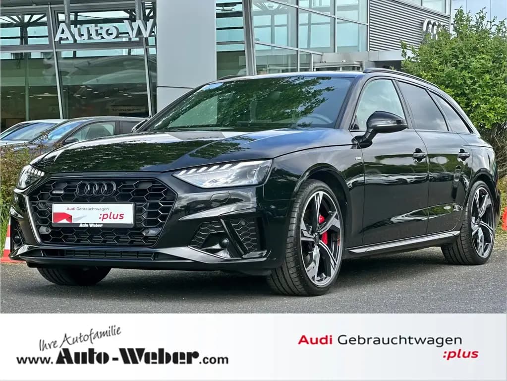 Main__Slider__Photo:Audi A4 Avant 45TFSI qu S LINE BLACK PANO AHK MATRIX 02/2025-0