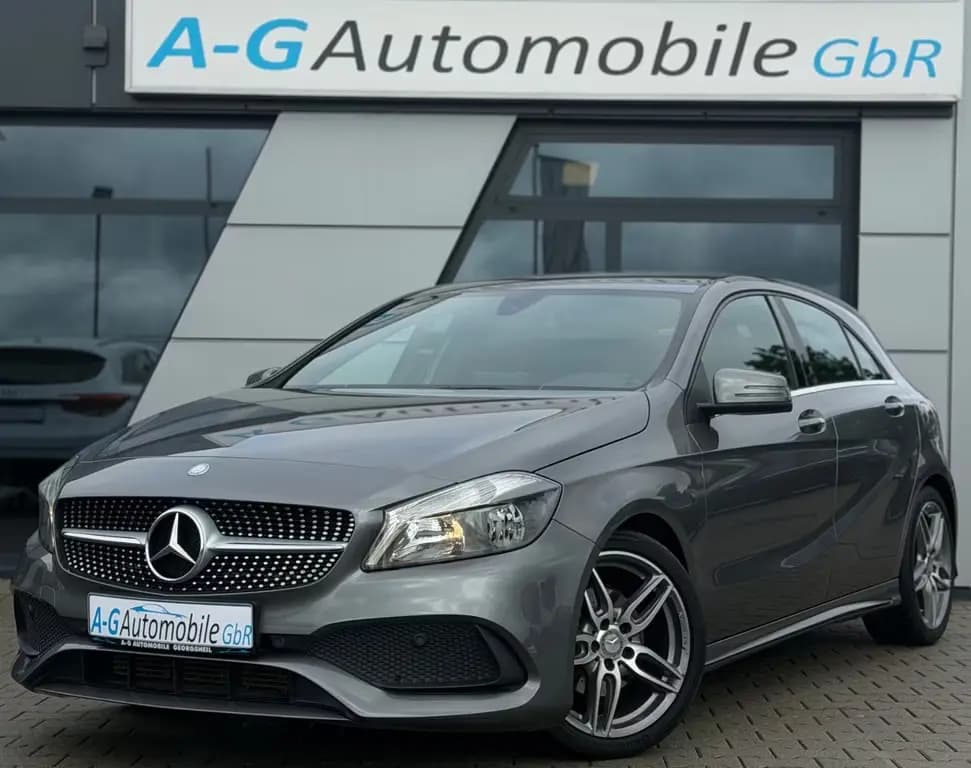 Main__Slider__Photo:Mercedes-Benz A 180 AMG Line 18"LM-Felgen PDC Notrufsystem 06/2016-0