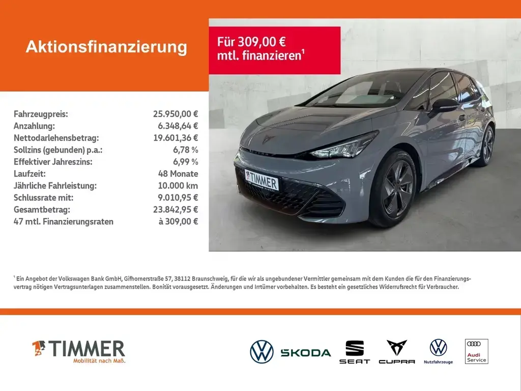 Main__Slider__Photo:Cupra Born 62 kWh +WÄPU +LED +ACC +RKAM +NAVI +SHZ +18 05/2022-1