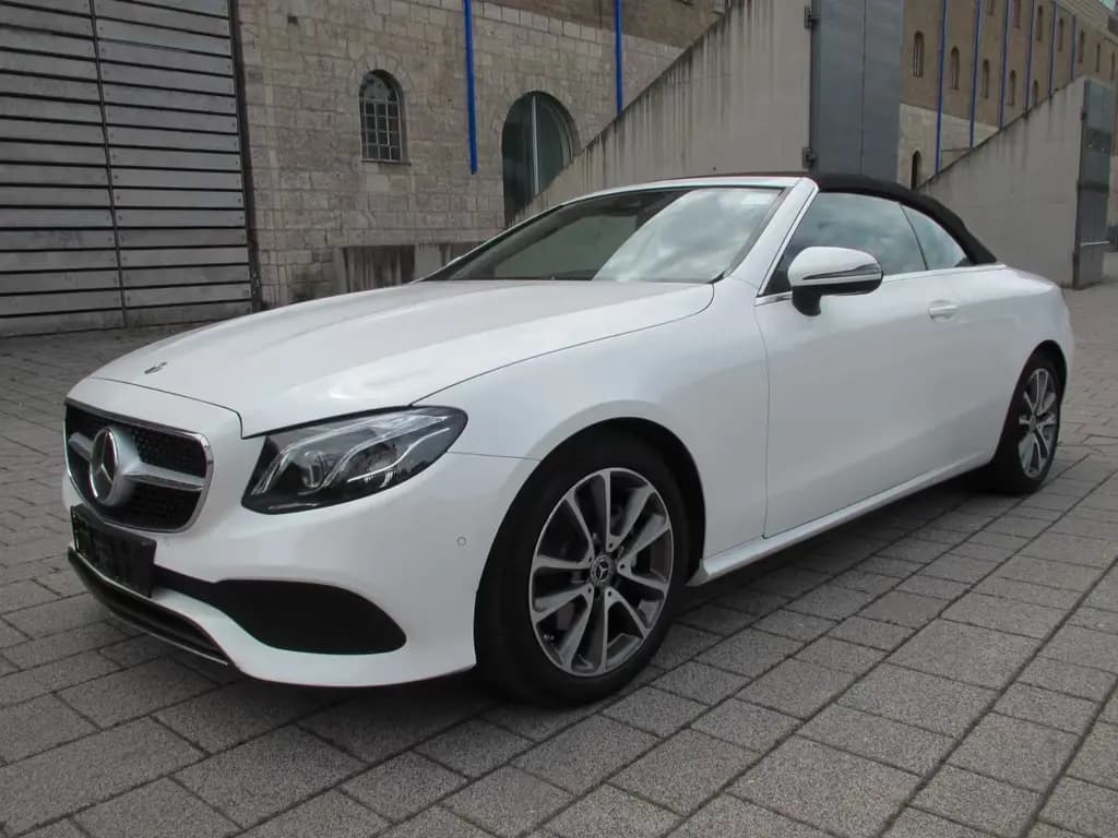 Main__Slider__Photo:Mercedes-Benz E 200 Cabrio Klima LED PDC Leder Alu Navi AHK 03/2018-0
