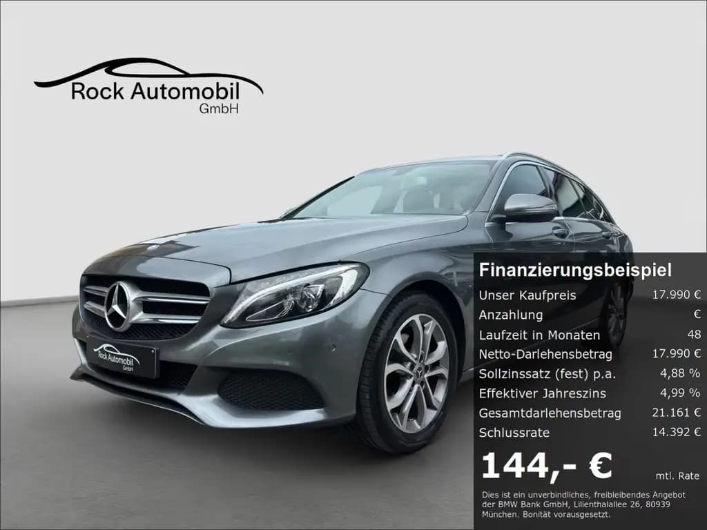 Main__Slider__Photo:Mercedes-Benz C 220 d T 9G LED Navi 2.Hand 12/2016-0