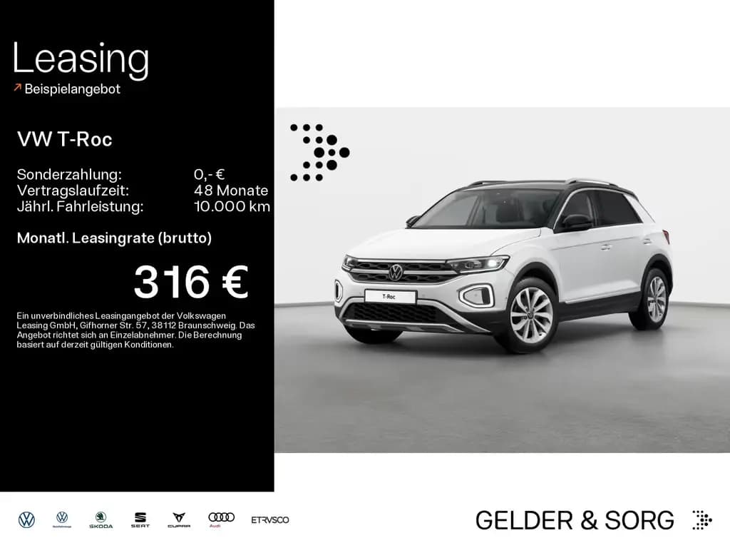 Main__Slider__Photo:Volkswagen T-Roc 1.5 TSI Style AHK*Stand*RFK*AHK*Digital 03/2024-0