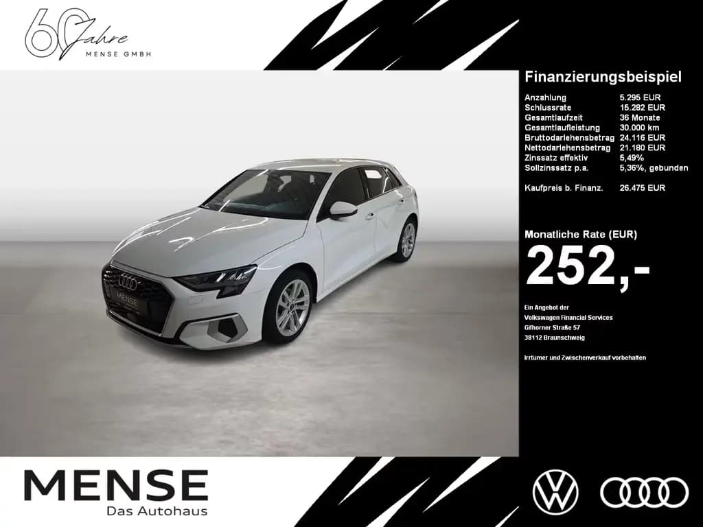 Main__Slider__Photo:Audi A3 Sportback 35 TFSI S tronic Advanced ACC Navi 04/2023-0