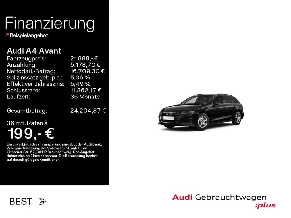 Main__Slider__Photo:Audi A4 Avant 35 TDI Navi, PDC, SHZ, Sportsitze 12/2022-0