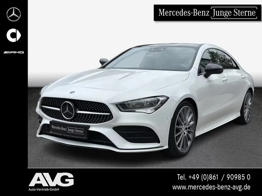 Main__Slider__Photo:Mercedes-Benz CLA 200 AMG Pano Night Burm 360° 19" Distr Rkam 09/2020-0