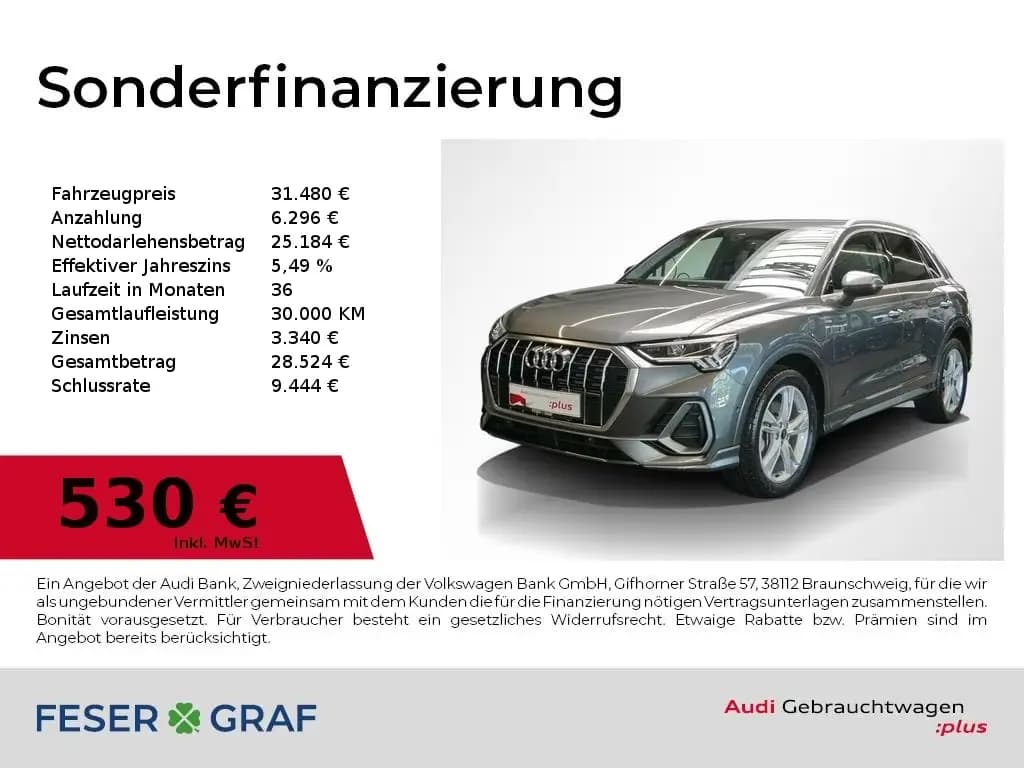 Main__Slider__Photo:Audi Q3 45 TFSI e S line LED / ACC / SONOS / Navigati 09/2022-0