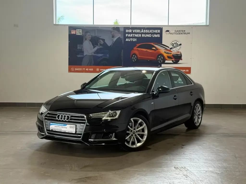 Main__Slider__Photo:Audi A4 Lim. 40 TDI S-LINE AHK+NAVI+LED 02/2019-0
